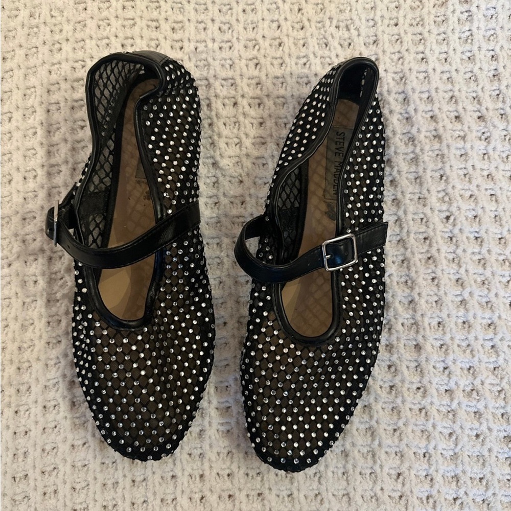 Steve Madden rhinestone flats sandals